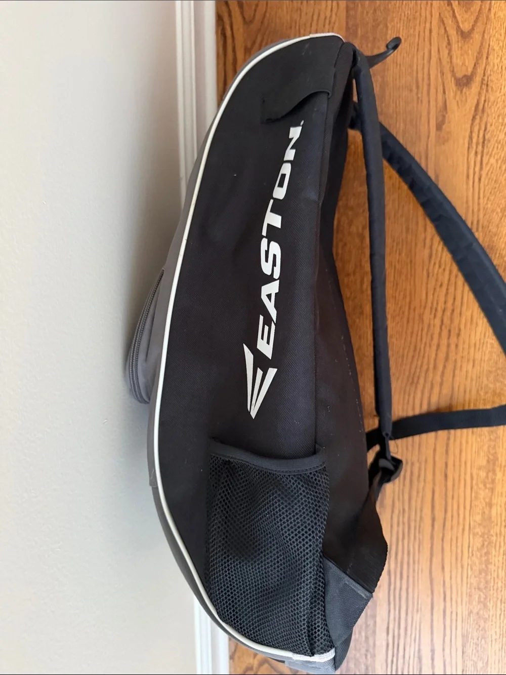 Easton Gray & Black Men's Baseball Backpack with White Logo